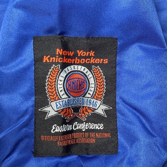 NEW! New York Knicks Ultra Game Satin Bomber Varsity Conference King Jacket - Picture 7 of 11